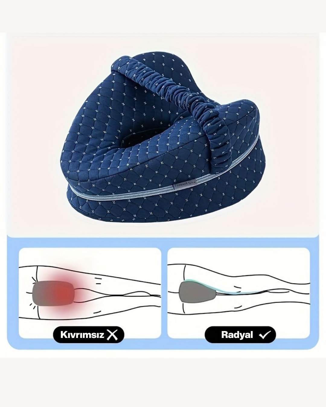 Bel, Kalça ve Diz Destekli Ortopedik Yastık